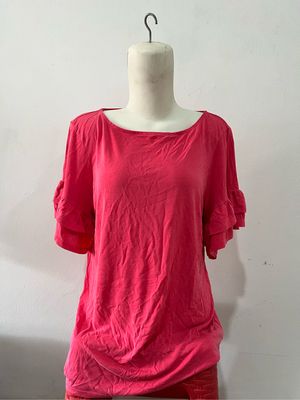 Y2K T-shirt Wanita pink