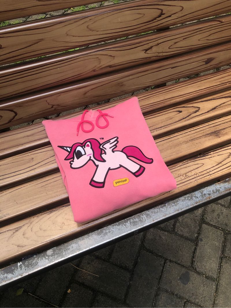 Pancot Unicorn Pancoat Sweatshirt Unicorn Spa5der Hoodie (Pink