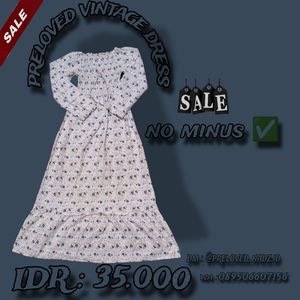 Coquette Midi dress Wanita white
