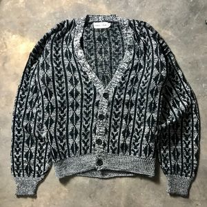 Coogi Streetwear Y2K Cardigan Pria black