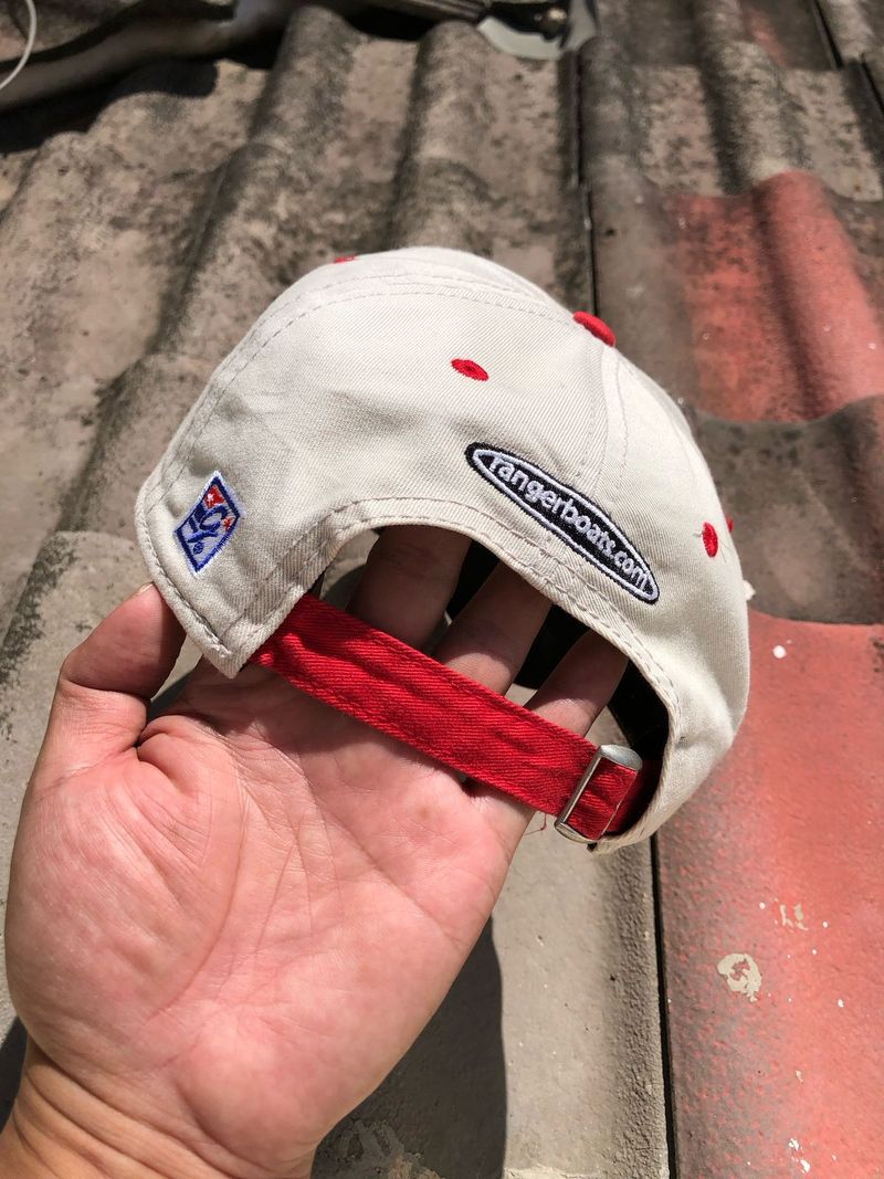 Made in USA Casual Hat Pria white red, foto 5