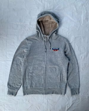 Uniqlo Luxury Casual Hoody Pria cream gray