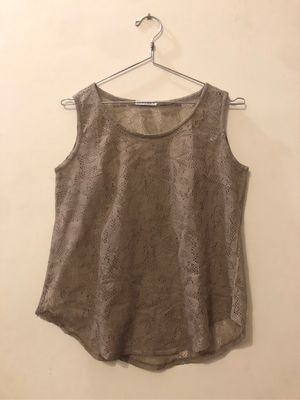 Casual Crop top Wanita tan
