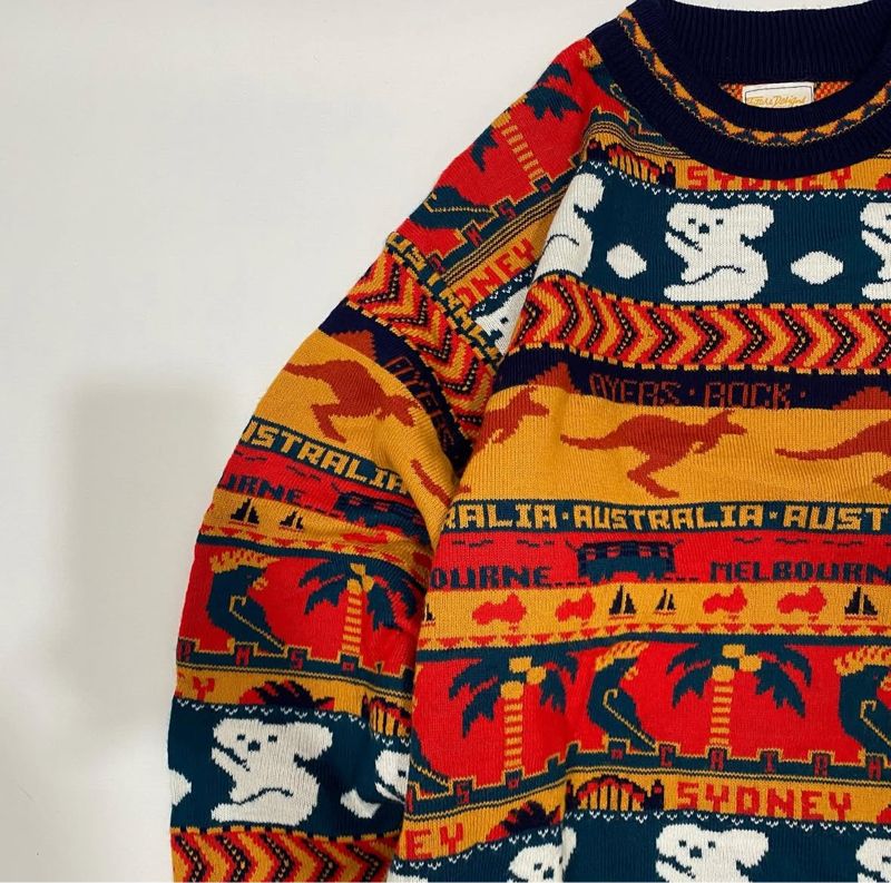 Coogi Casual Sweater Pria multicolor, foto 4