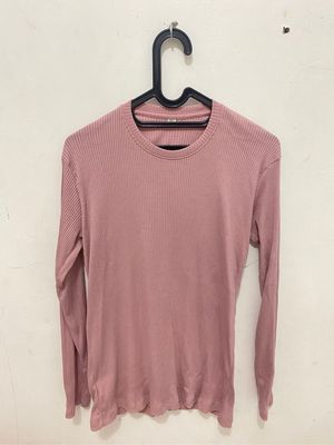 H&M Streetwear Minimalist Shirt Wanita purple