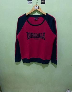 Lonsdale Casual Sweater Wanita red