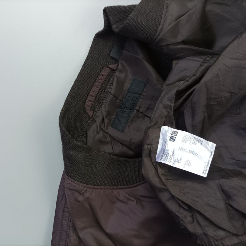 Uniqlo Casual Bomber jacket Pria brown, foto 3
