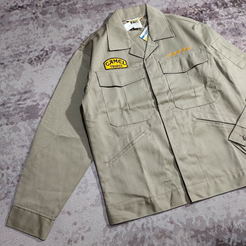 Vintage Biker Harrington jacket Pria tan, foto 4
