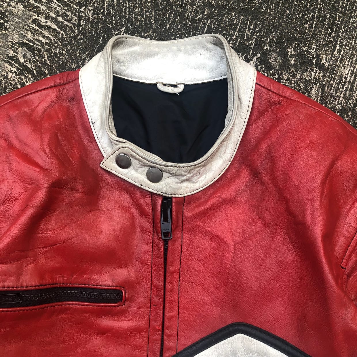 Y2K Leather jacket Pria multicolor, foto 4