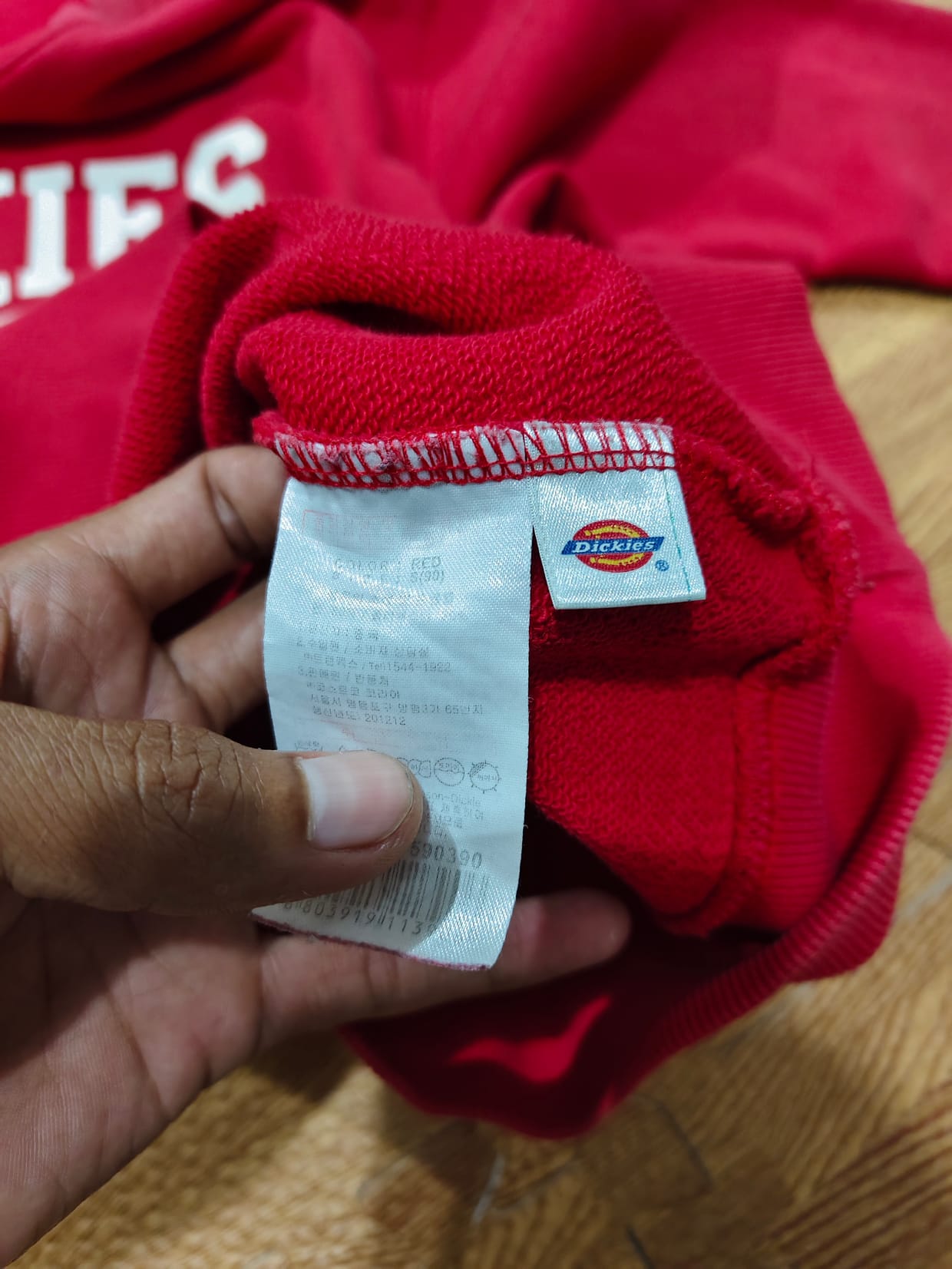 Dickies Casual Fleece Pria red, foto 5