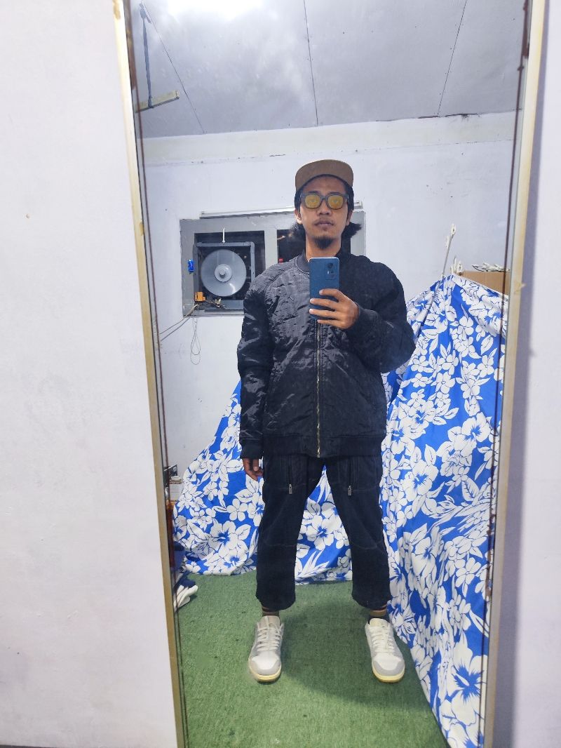 Evisu Streetwear Bomber jacket Pria black, foto 7