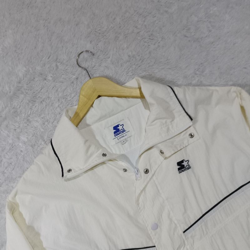 Starter Vintage Y2K Windbreaker Pria white, foto 3