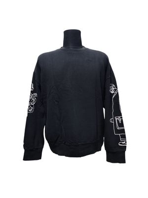 Streetwear Casual Sweater Wanita black