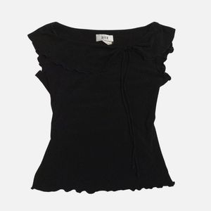 Vintage Y2K Blouse Wanita black