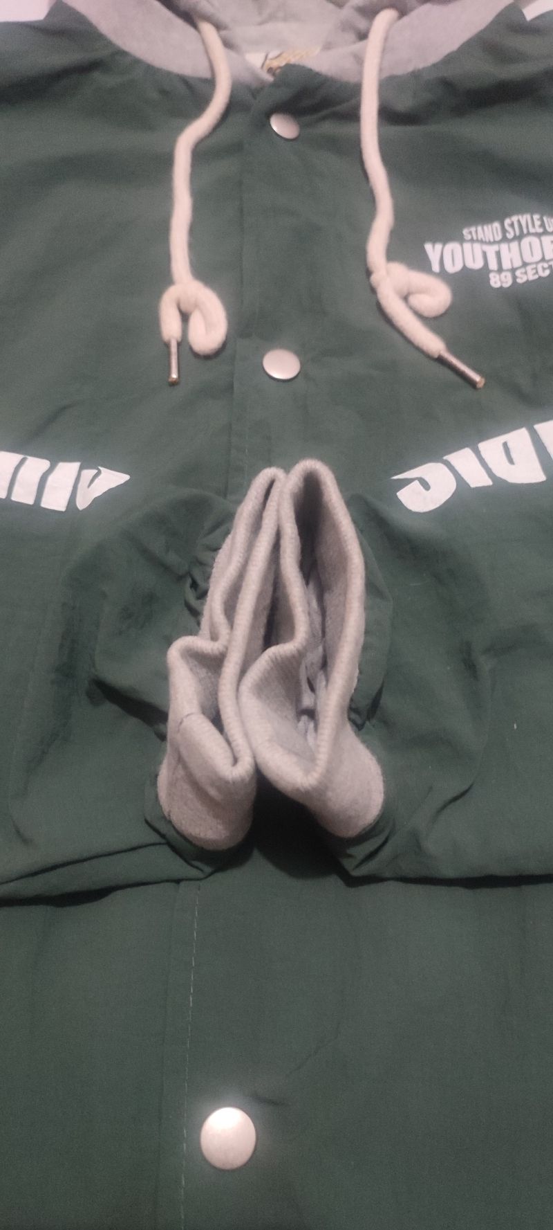 Casual Bomber jacket Pria green, foto 6