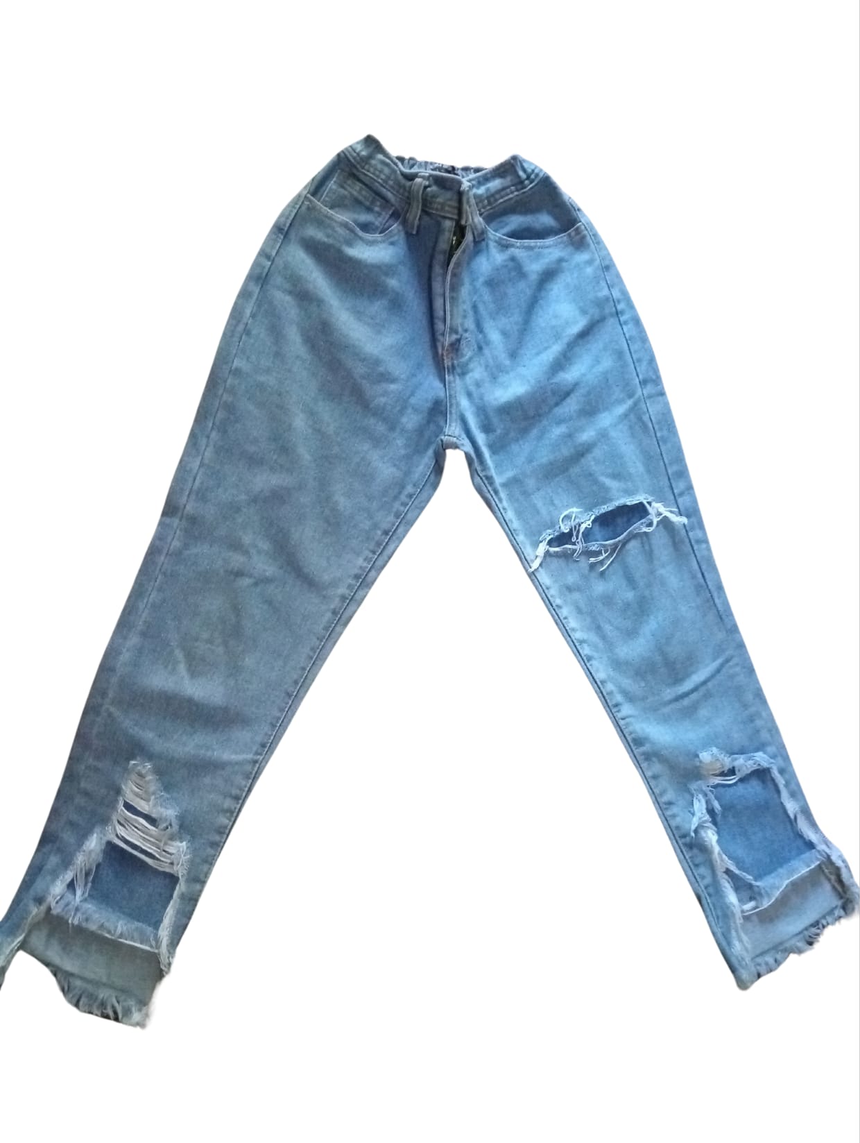 Vintage Ripped jeans Wanita navy