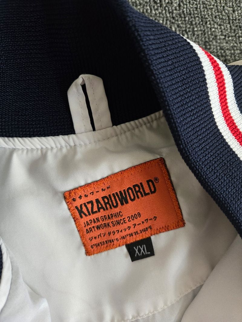 Casual Windbreaker Pria white red, foto 3
