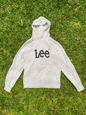 Lee Casual Hoody Pria silver white