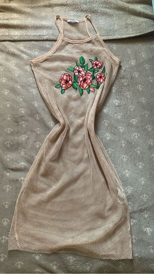 Zara Vintage Y2K Summer dress Wanita tan
