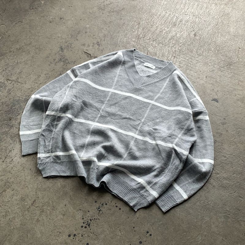 Minimalist Sweatshirt Pria white gray, foto 3