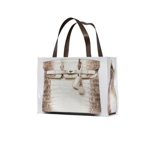 Hermes Streetwear Luxury Tote bag Wanita white