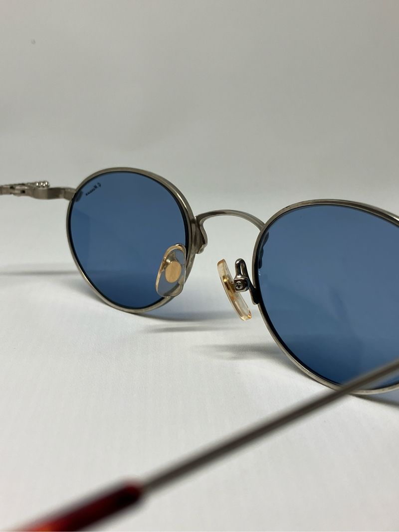 Vintage Sunglass Pria silver blue, foto 7
