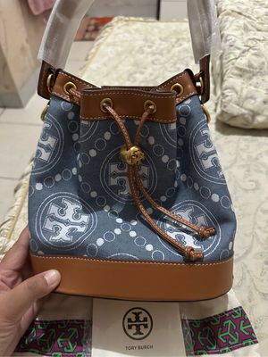 Tory Burch Casual Bucket bag Wanita navy cream