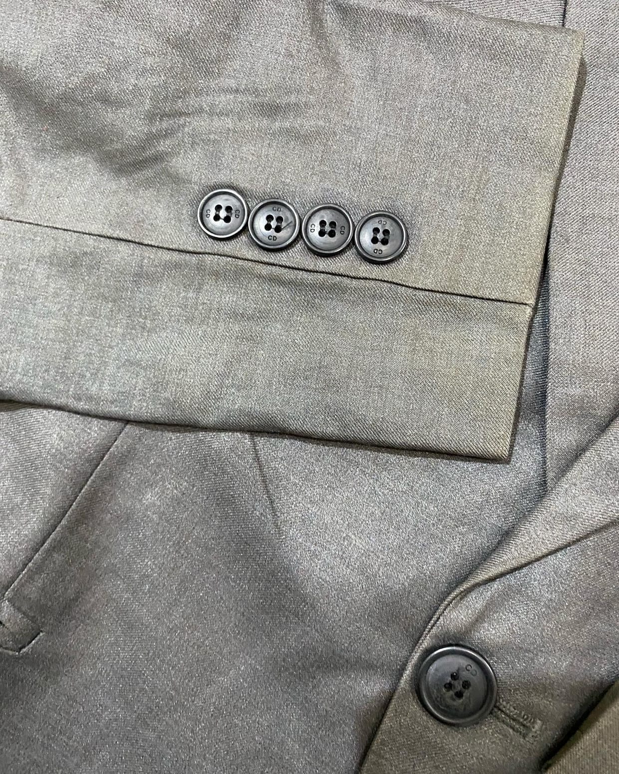 Dior Vintage Luxury Blazer Pria gray, foto 3