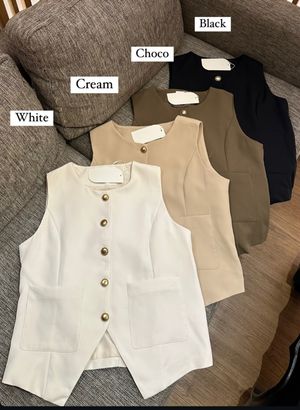 Casual Vest Wanita white