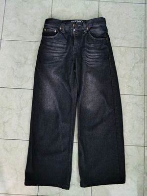 Streetwear Casual Jeans Pria black