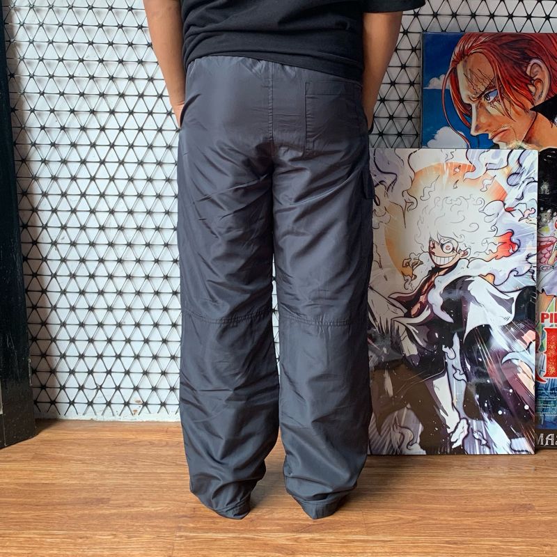 Streetwear Gorpcore Tracksuit Pria black gray, foto 3