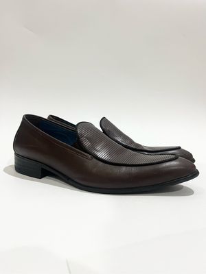 Andre Valentino Luxury Casual Dress shoe Pria burgundy brown