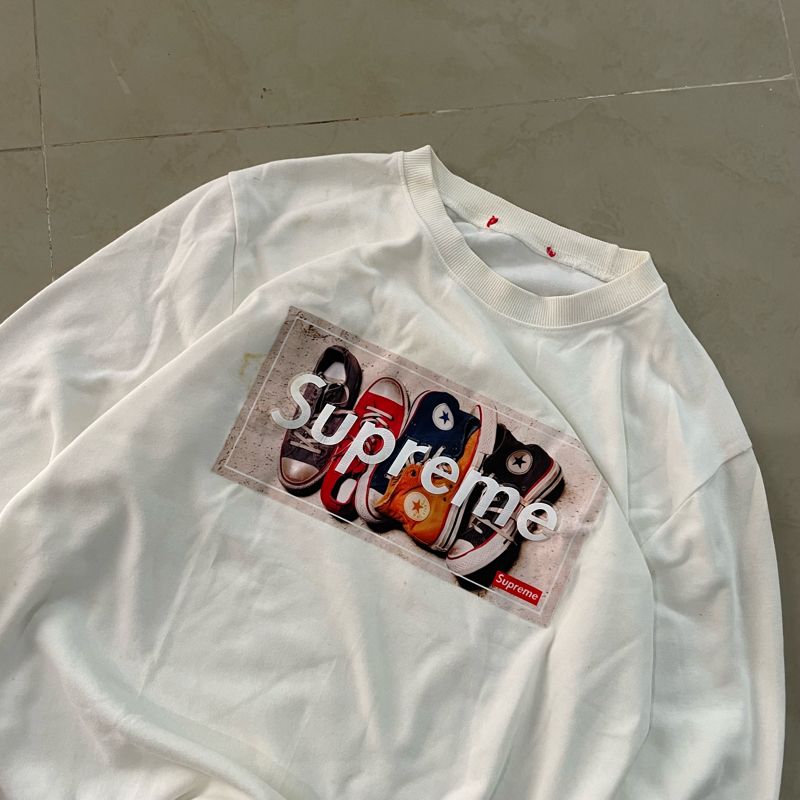 Supreme Casual Sweater Pria white, foto 5