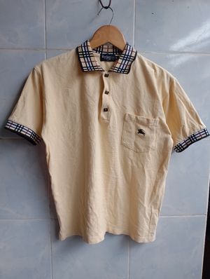 Burberry Casual Polo shirt Pria cream