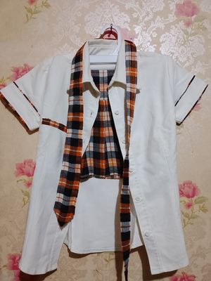 Casual Wanita white brown