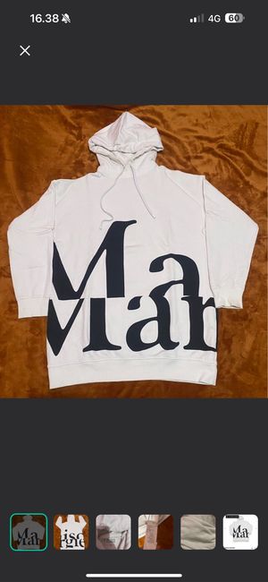 Maison Margiela Luxury Minimalist Hoody Pria white black