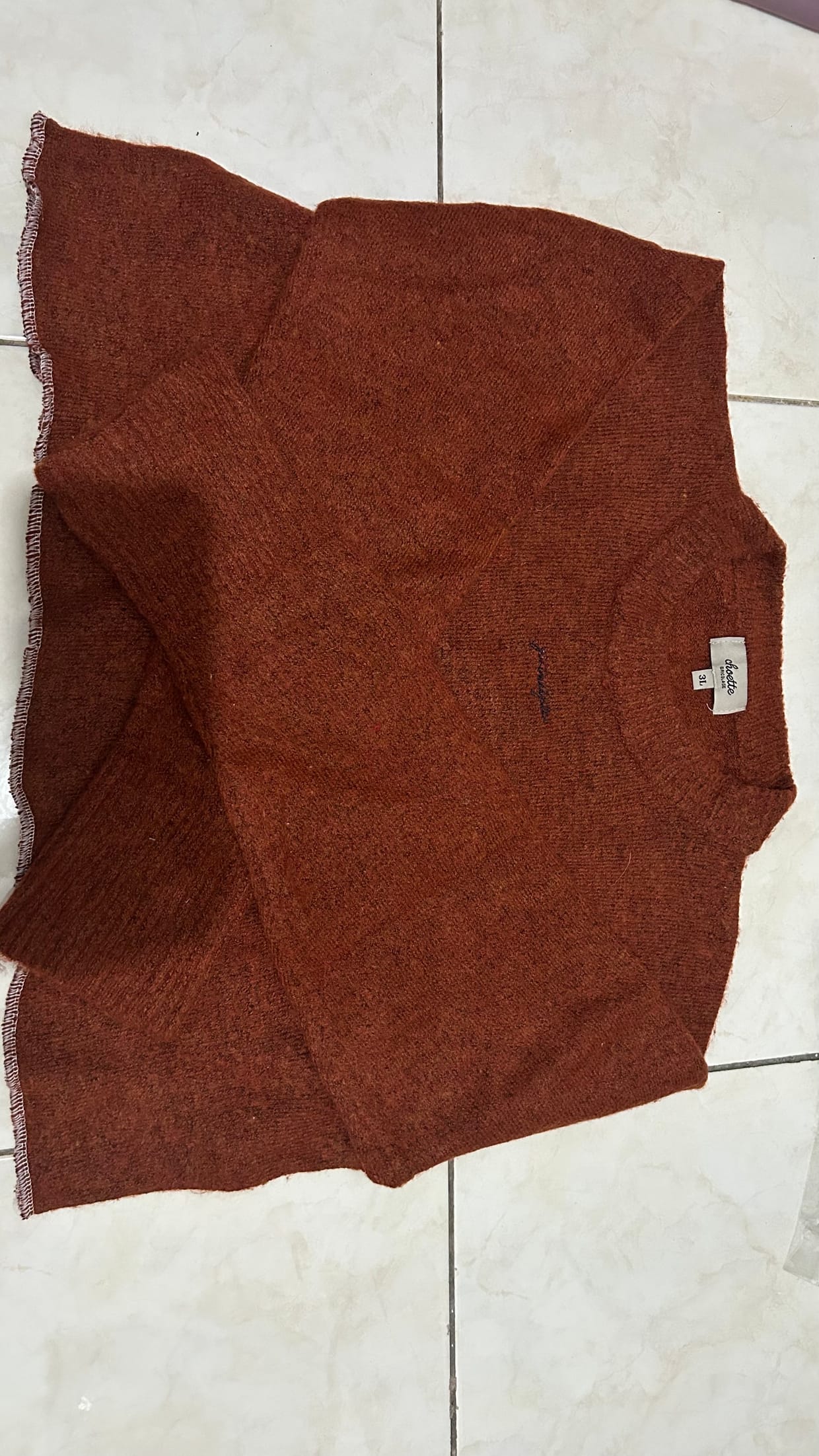 Vintage Sweater Wanita brown, foto 3