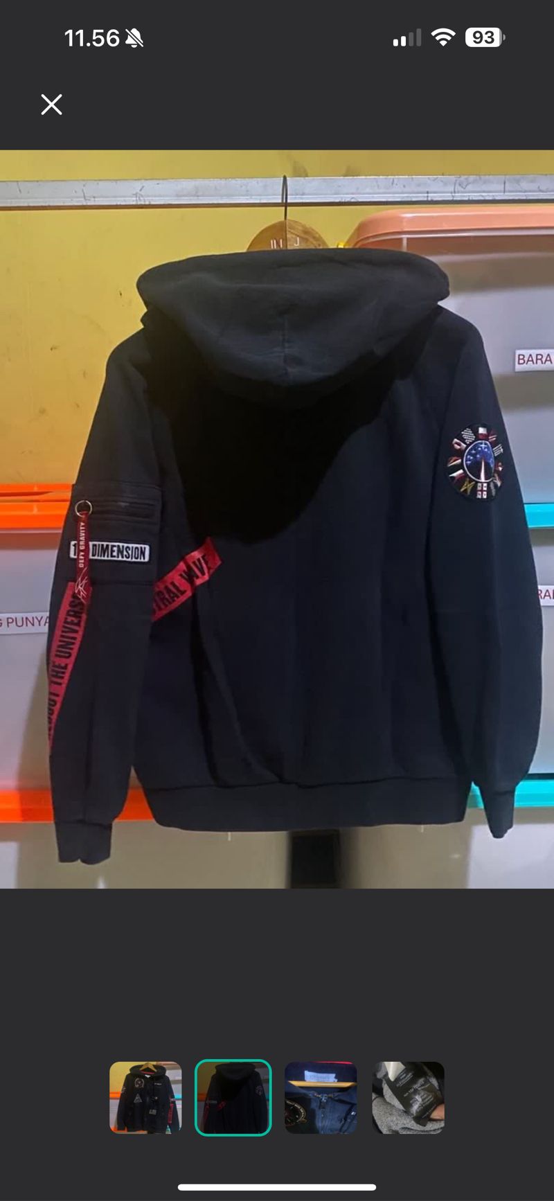Y2K Luxury Bomber jacket Pria black, foto 2