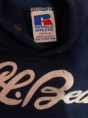 Russell Athletic Vintage Streetwear Hoody Pria navy