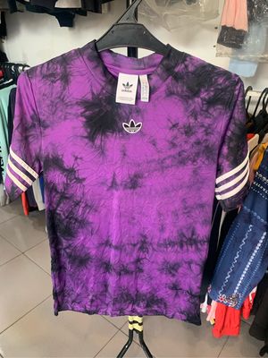 Adidas Casual T-shirt Wanita purple white