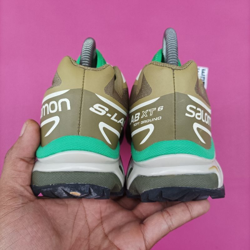 Salomon Gorpcore Casual Sneakers Pria green white, foto 4