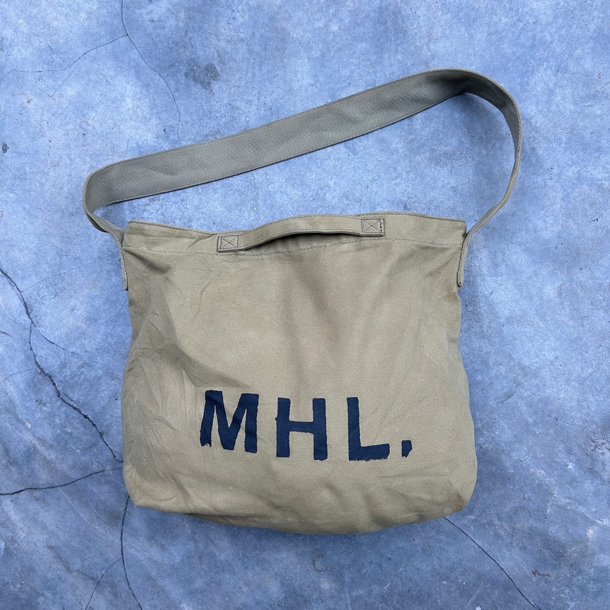 Margaret Howell Vintage Streetwear Bag Pria tan