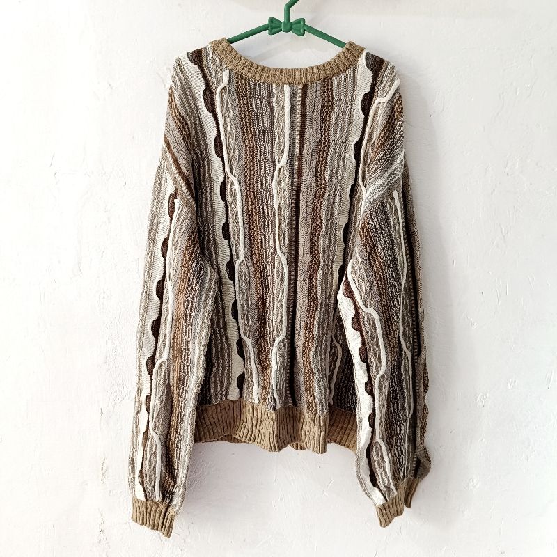 Vintage Cardigan Pria brown, foto 5