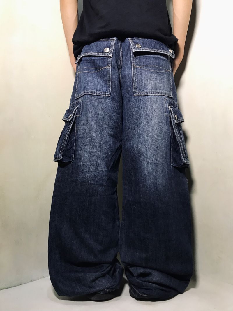 Y2K Jeans Pria navy, foto 3