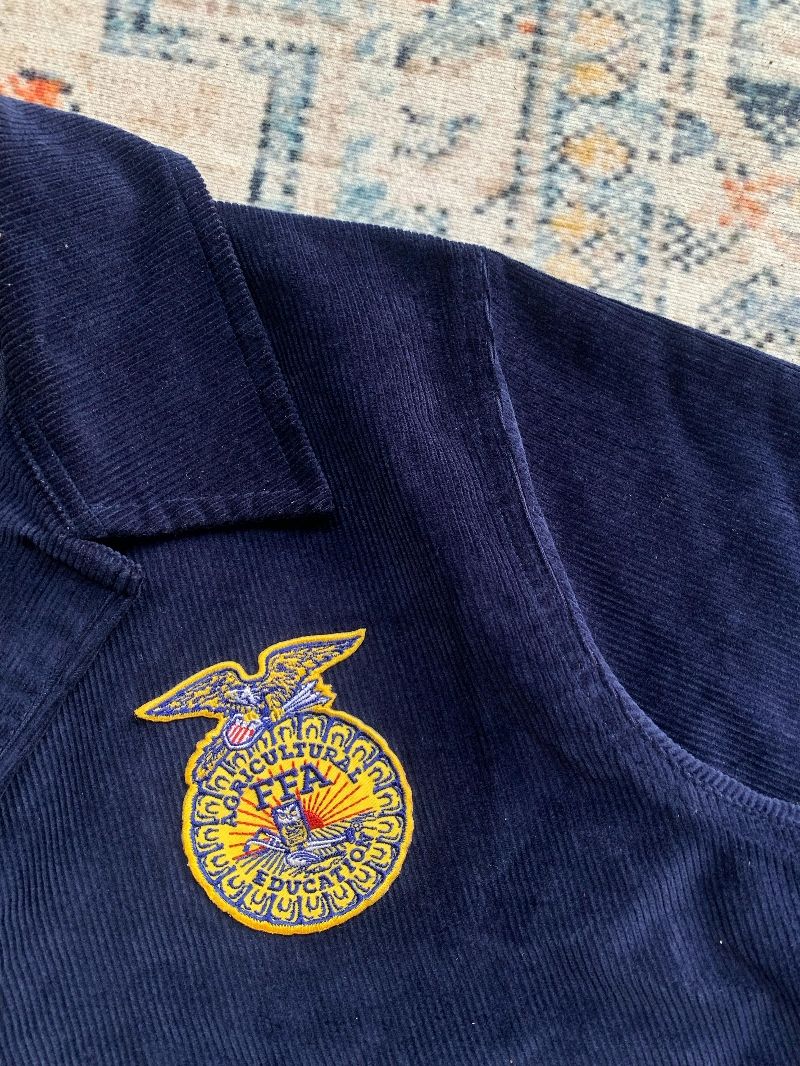 Vintage Denim jacket Pria navy, foto 4