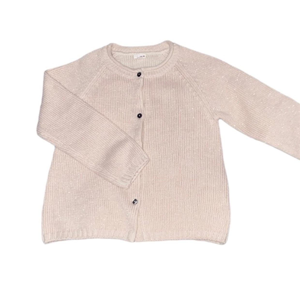 Vintage Casual Cardigan Wanita multicolor cream
