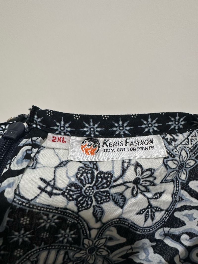 Vintage Batik Wanita blue gray, foto 6
