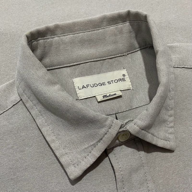 Lafudge Casual Formal shirt Pria gray, foto 2