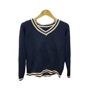 Casual Wanita navy cream