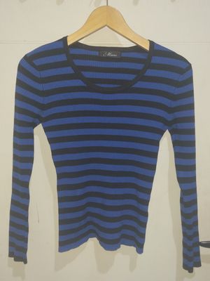 Casual Bodysuit Wanita navy black